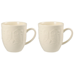 Набор кружек birds of paradise, 500 мл, кремовые, 2 шт.