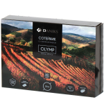 Сотейник алюминий, 28 см, антиприг, Daniks, Мрамор Олимп, винный, STWP-28-RWM-IND-LID, с крыш, индук