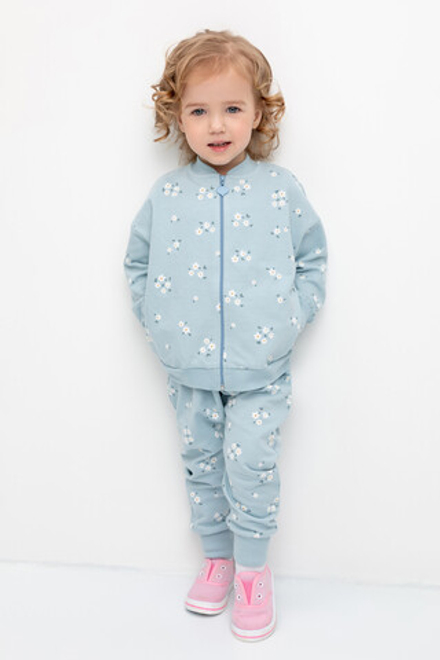 КР 400515/голубой,ромашковое поле к365 брюки для девочки