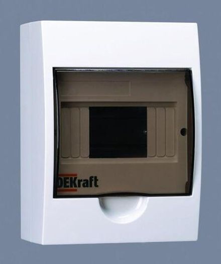 Корпус навесной ЩРН-П-6 20х15х10 6мод. IP41 пластик. DEKraft 31009DEK