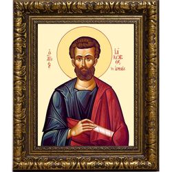 Иаков Святой апостол, брат Господень. Икона на холсте.