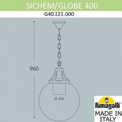Подвесной светильник Fumagalli Globe 400 G40.121.000.AYE27