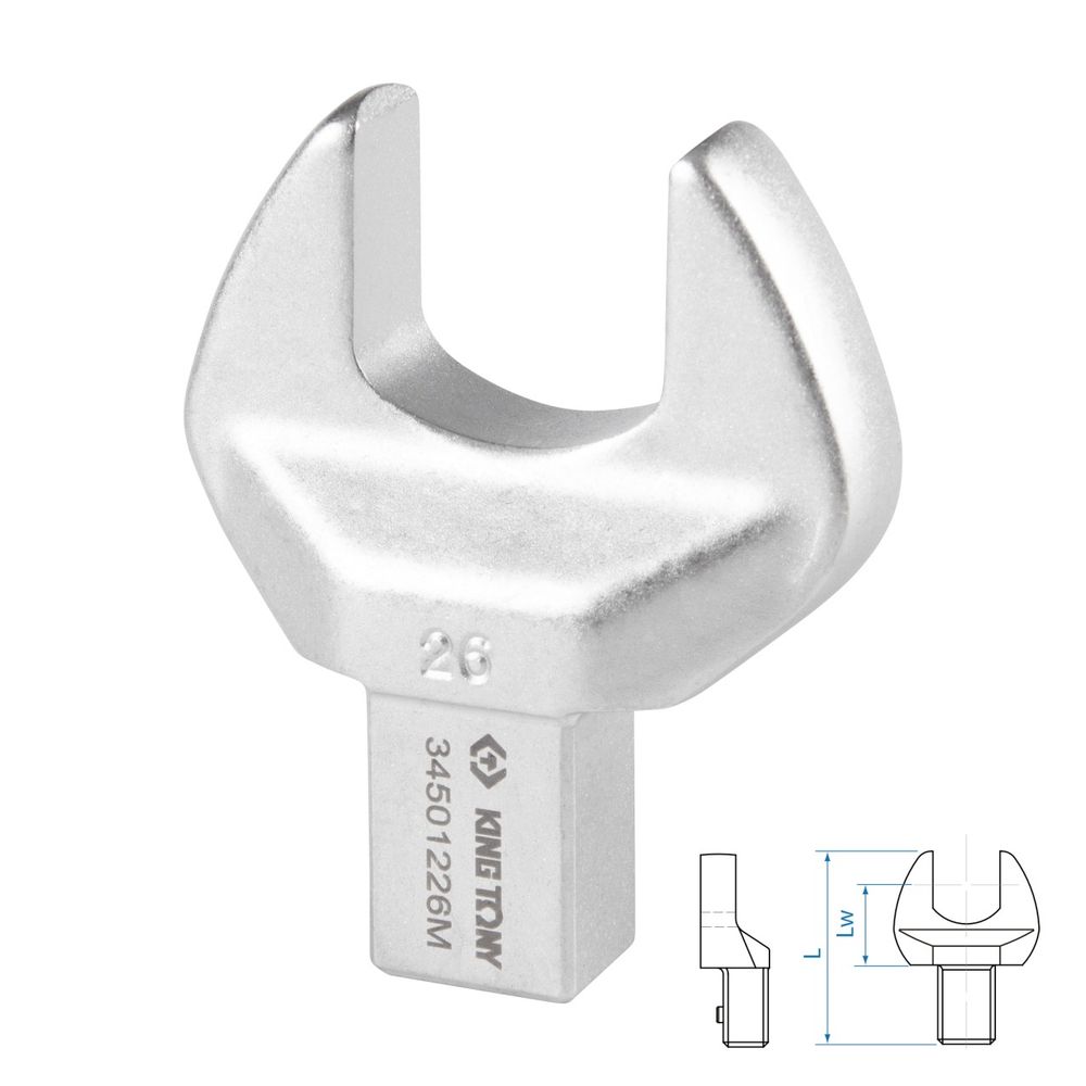 KING TONY (34501226M) Насадка рожковая серии "FIT", 26 мм, 14х18 мм