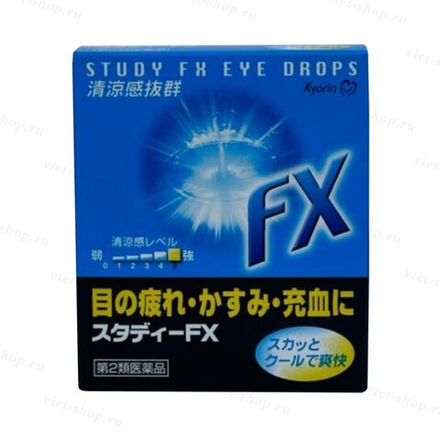 Kyorin Study FX EYE DROPS японские капли для глаз, 15 мл.