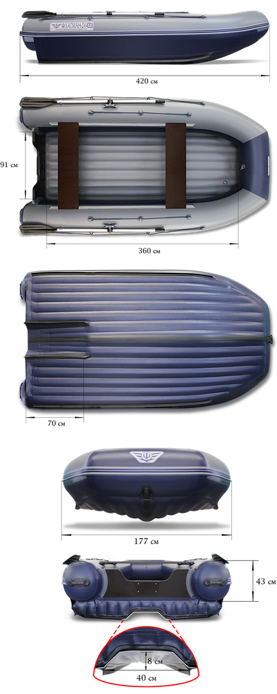 Лодка ПВХ ФЛАГМАН DK 420 JET
