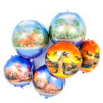 Шар (18"/46 см) Круг, Эра Динозавров