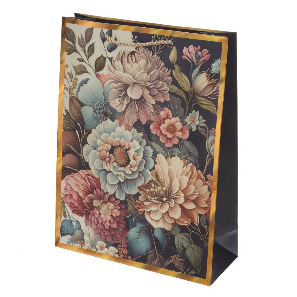 GAEM Пакет подарочный (бумага 210г/м2, блок микс 12шт), L31 W12 H42 см, 4в.