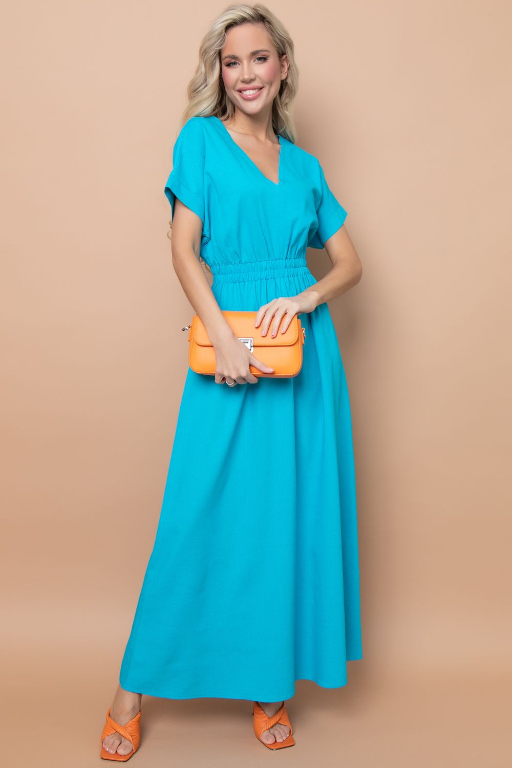 Платье "Вариация" (лазурь) Elza (Акция)