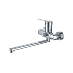 Смеситель для ванны и раковины 40к CN22337 CRON L-излив 400 мм, с душ. аксессуарами ХРОМ