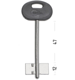 Заготовка сувальдного ключа 10696 МЕТТЭМ-2 MET2DP (08ПЛ)