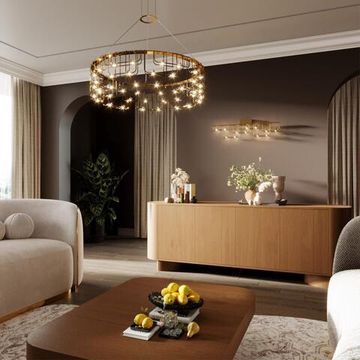 7060/12WL HIGHTECH ODL26 287 светильник нерж/сталь золото IP20 LED 12W 1080Лм 3000K 220V ZAHA