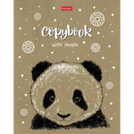 Тетрадь общая Hatber "Милые зверьки", А5, 48 листов в клетку, крафт-картон, на скрепке, ассорти