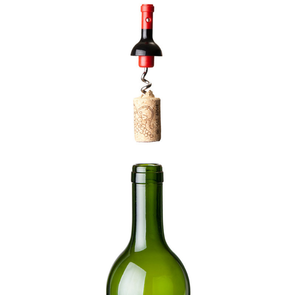 Штопор для бутылок черный mini vin