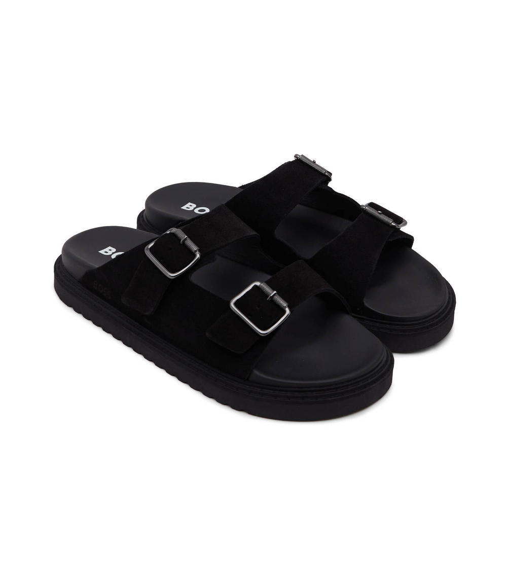 Шлепанцы кожаные cliff sand BOSS BLACK - черный(50516784)