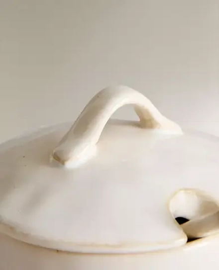 ZARA HOME САХАРНИЦА ИЗ КЕРАМИКИ, КРЕМОВЫЙ