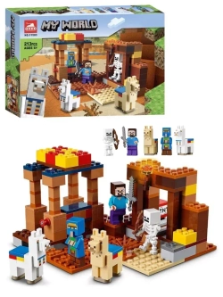 Конструктор Майнкрафт Торговый пост 213 деталей