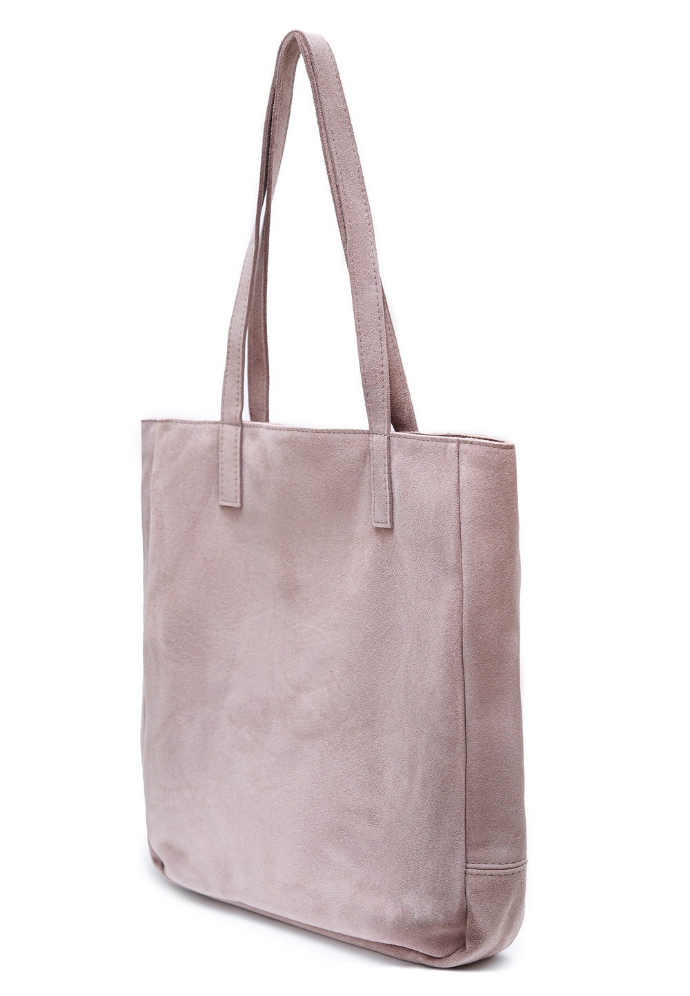 сумка шоппер пыльно-розовый замша