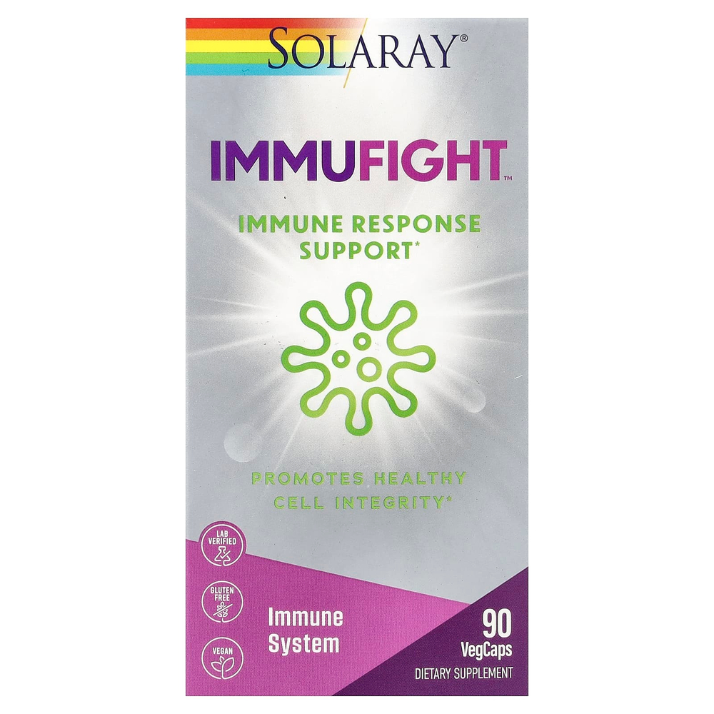 Solaray, ImmuFight™, поддержка иммунной реакции, 90 растительных капсул