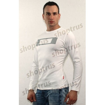 Мужской лонгслив белый PRADA FDR0064