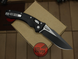 Нож Microtech Amphibian G10 Black - черная рукоять G10, клинок черный