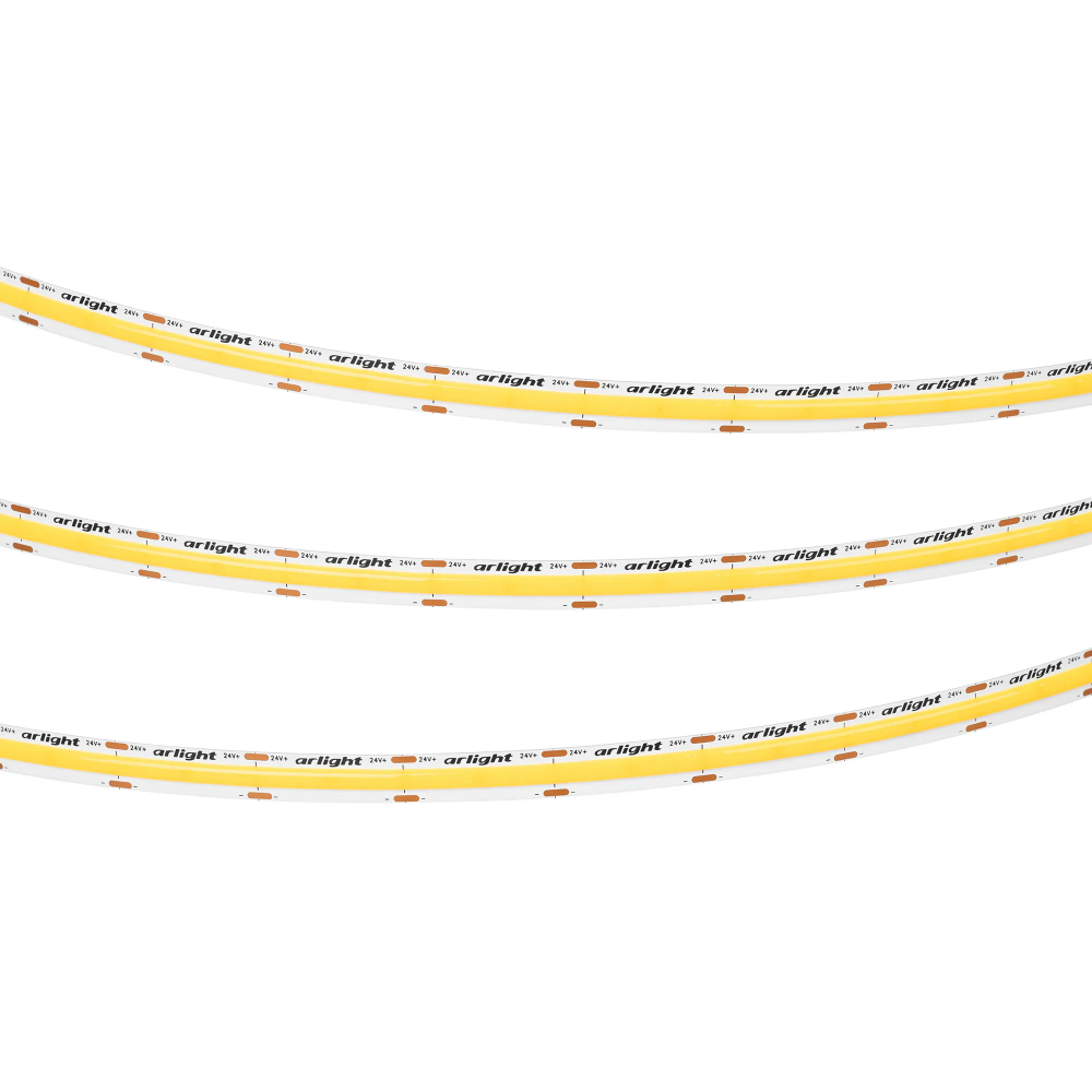 Светодиодная лента COB-X576-10mm 24V Warm2700 (15 W/m, IP20, 5m) (Arlight, высок.эфф.150 лм/Вт) 059122