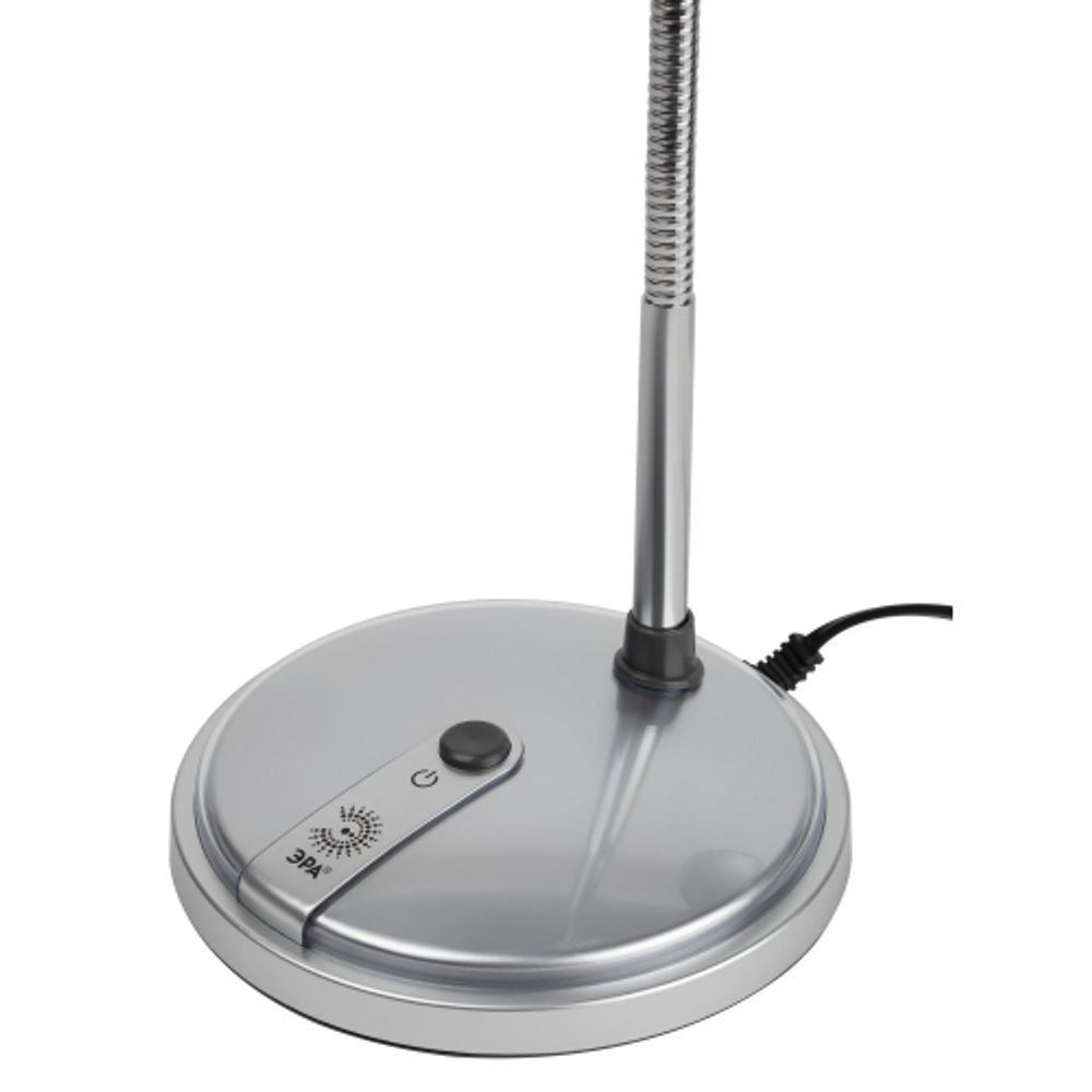 Настольный светильник ЭРА NE-301-E27-15W-S серебро