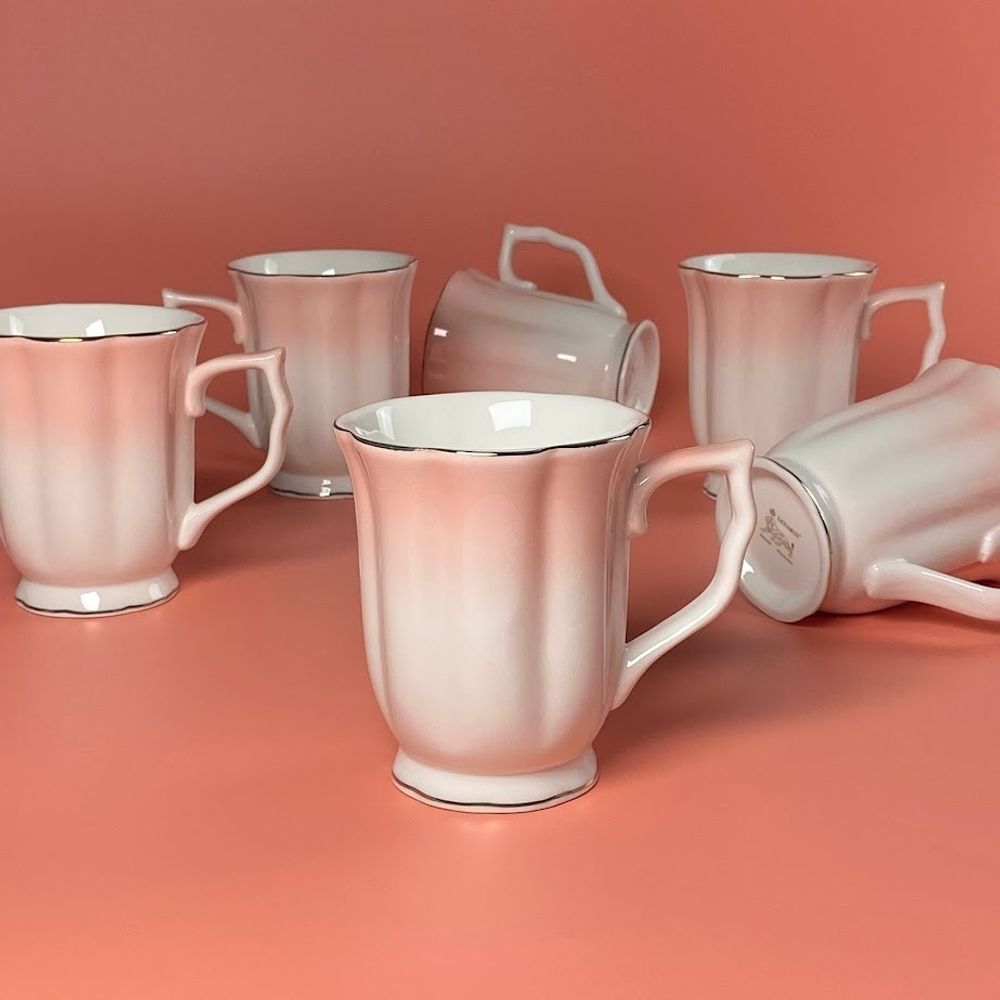 Lenardi 164-005 Набор из 6 кружек 350мл в под.уп.(х8)Фарфор