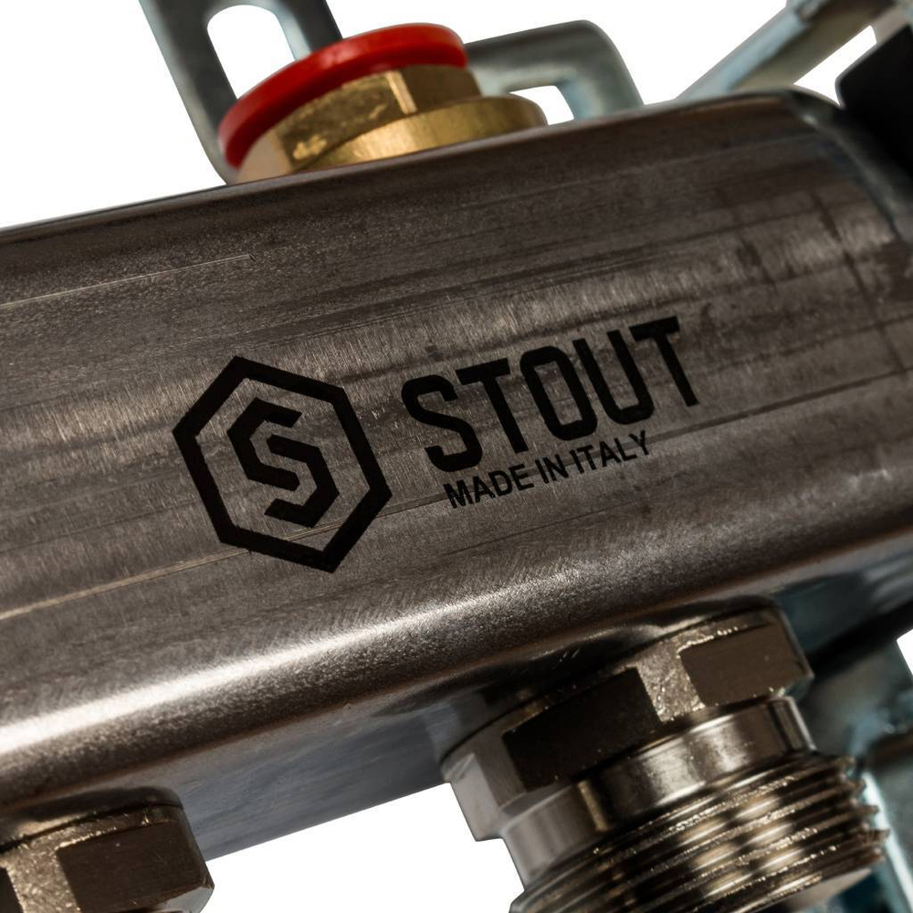 STOUT Коллектор из нержавеющей стали в сборе без расходомеров  9 вых.