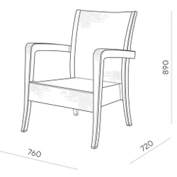 Комплект 2 Кресла-дивана "RATTAN" от Ola Dom. Цвет: Белый.