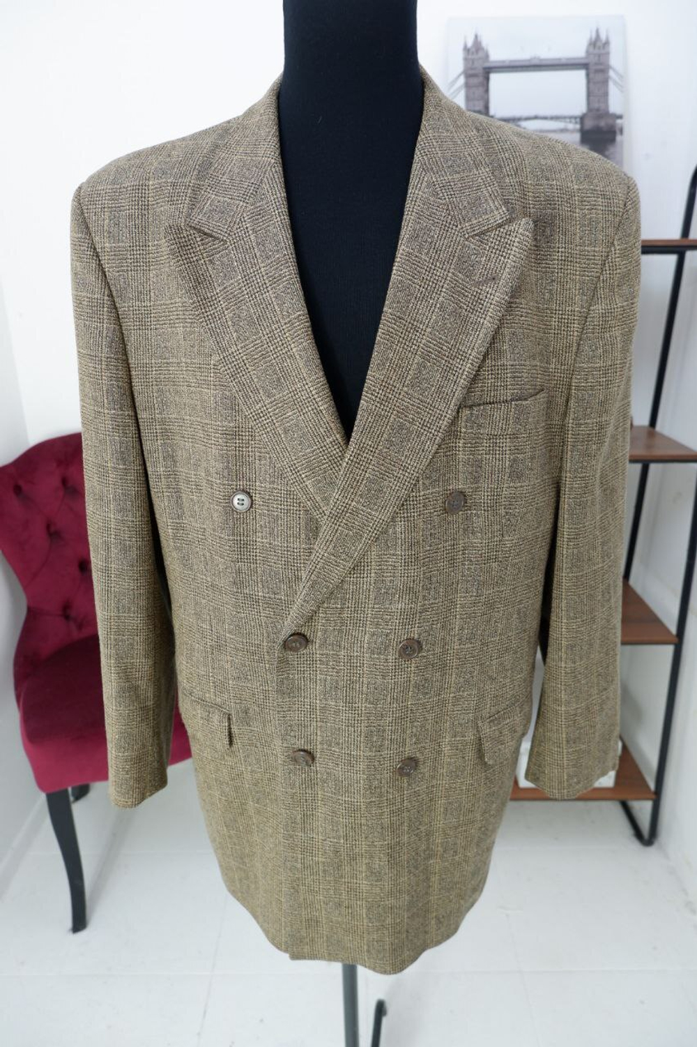 Пиджак Ozeta с шерстью классический 56 размер