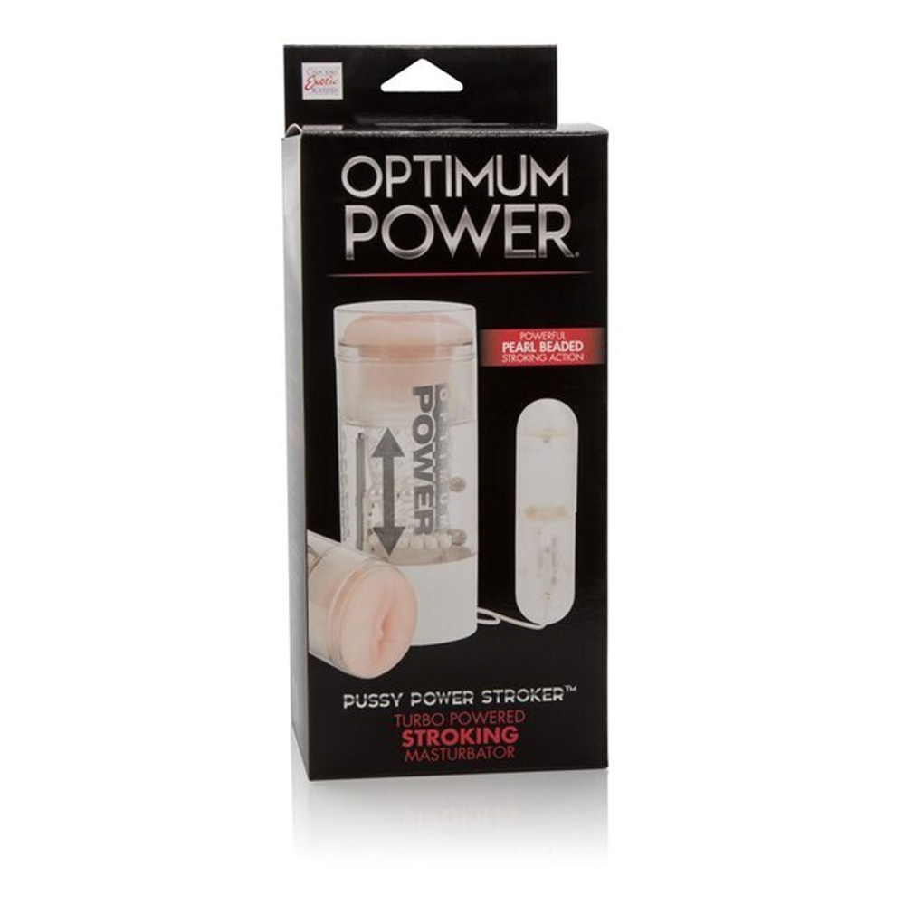 Автоматический мастурбатор с реалистичной насадкой Optimum Power (Цвет: прозрачный, телесный, белый)