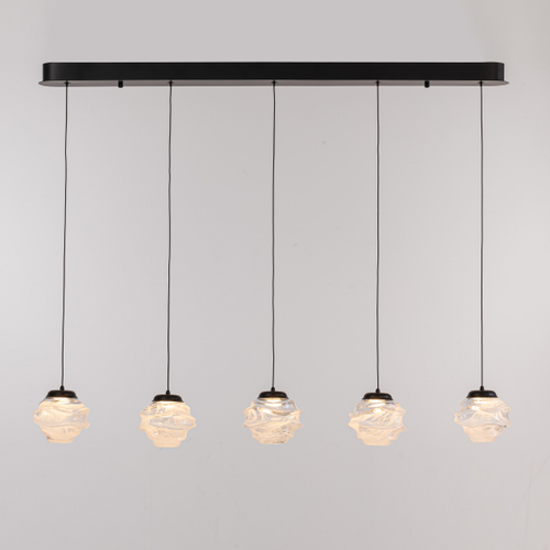 Подвесной светильник MD25030003-5B matt black/clear