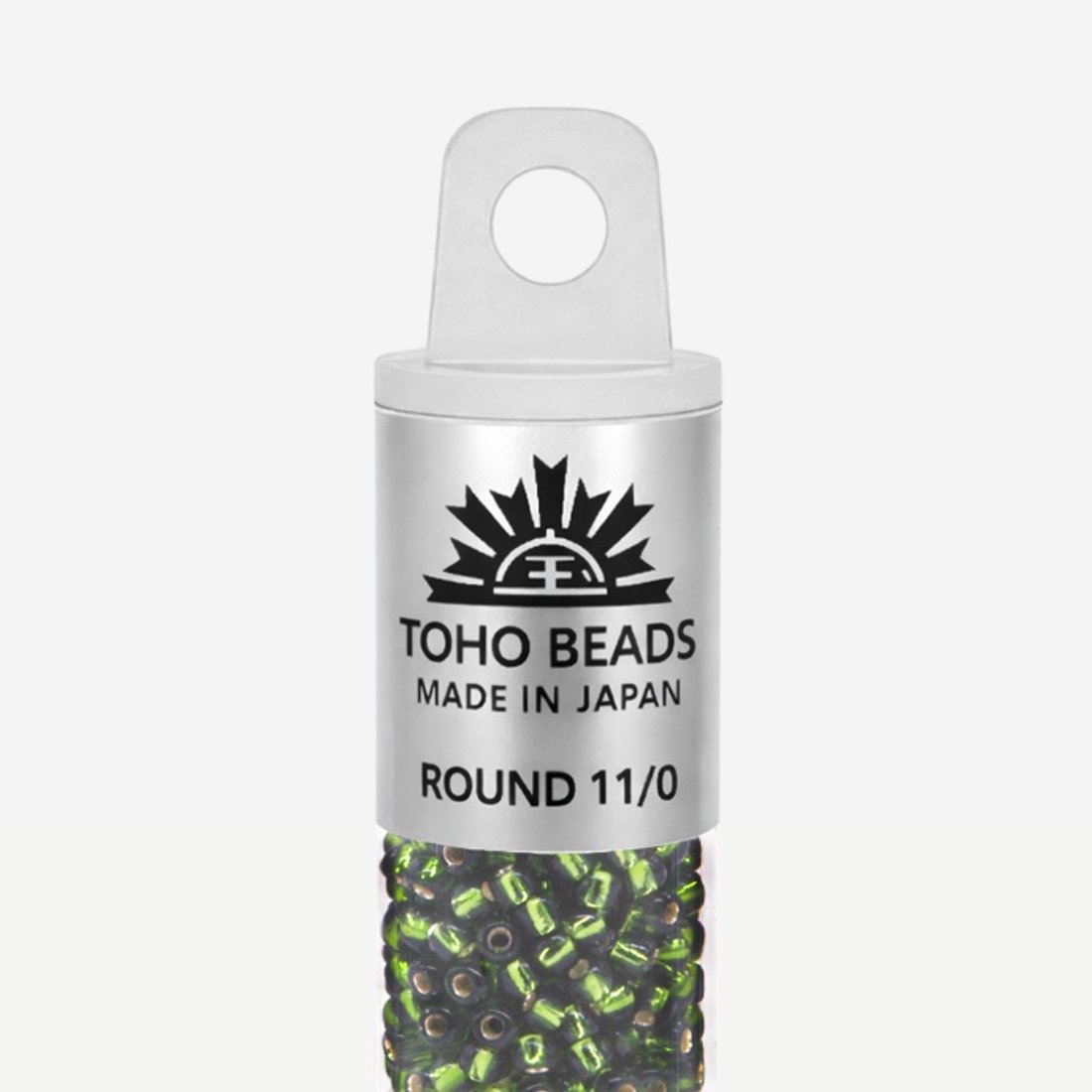 Японский бисер TOHO Round 11/0 (№37), с внутренним серебрением, прозрачный