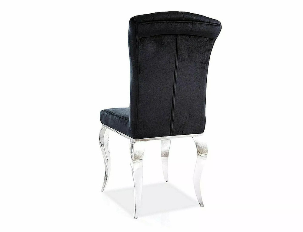 Стул SIGNAL PRINCE Velvet tap. 186 черный/хром