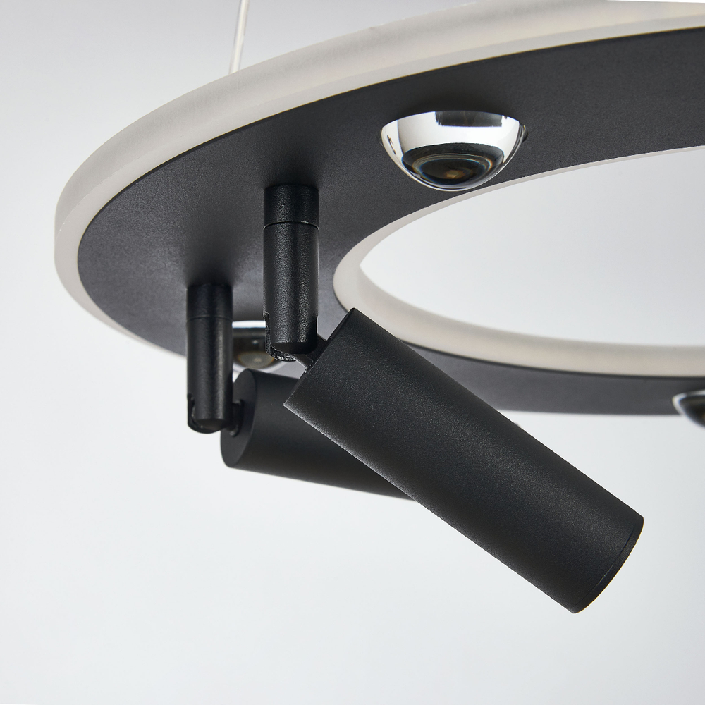 740447 Люстра DIVE LED 60W 3200LM G ЧЕРНЫЙ 3000-6000К