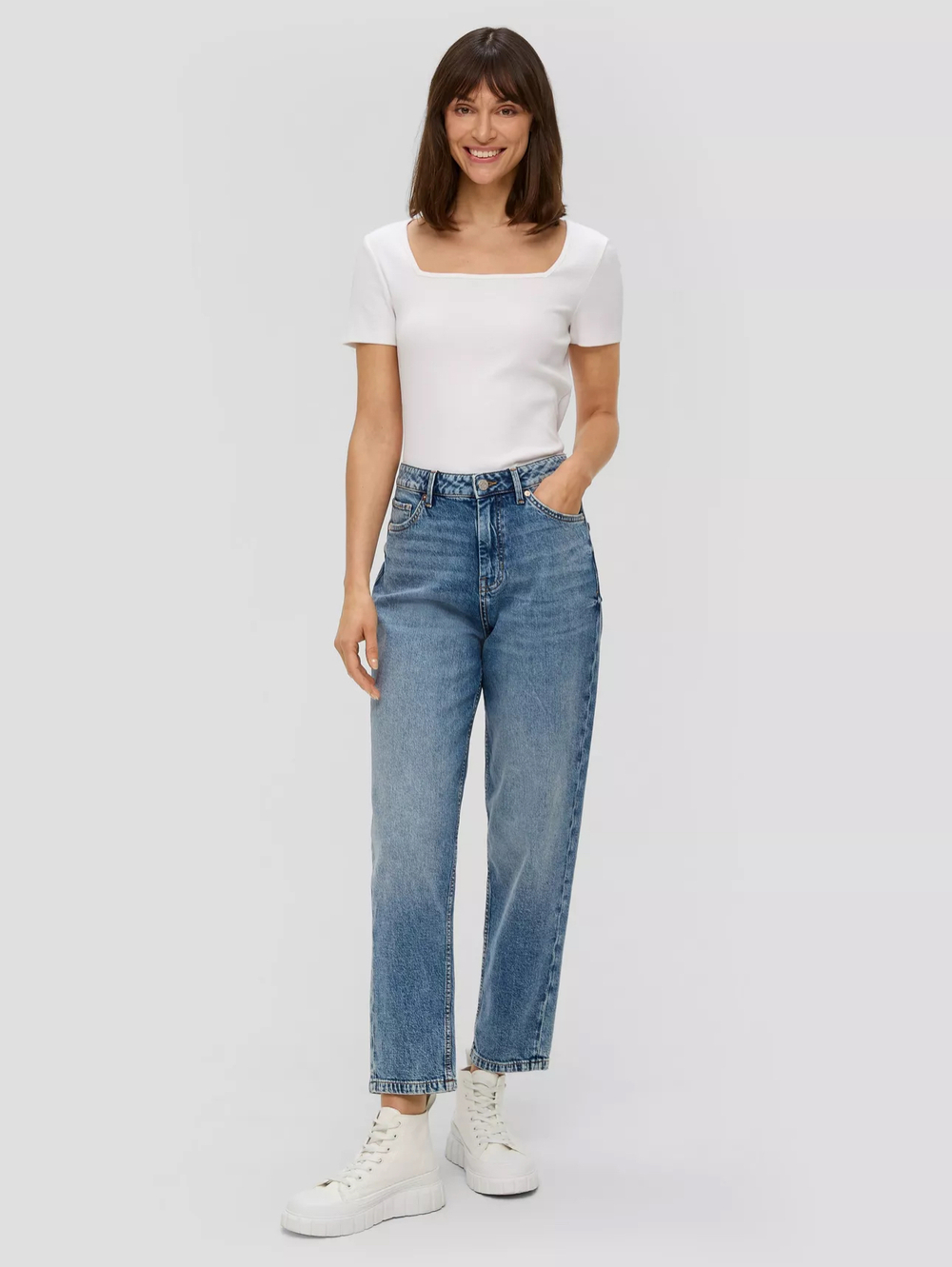 Джинсы Jeans Mom / Regular Fit / High Rise / Wide Leg