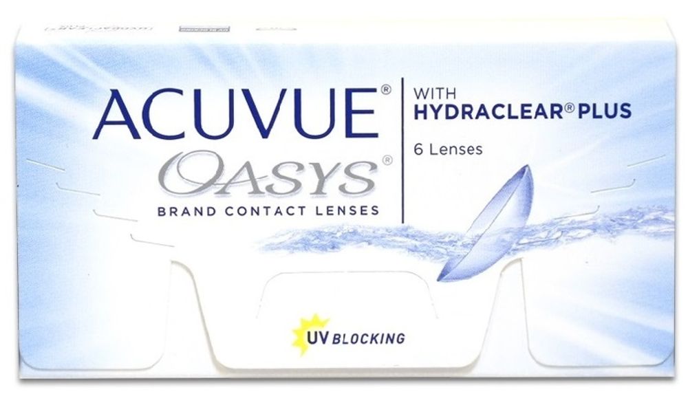 ACUVUE OASYS with HYDRACLEAR PLUS (Акувью оазис) 6 линз оптическая сила от -0.5 до -12.0