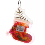 Резинки для волос силиконовые «Новый Год- Валенок», цвет микс, 250шт, 17,5*15 см