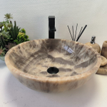 Раковина из оникса Bowl Grey TinLip BO-62950 45*45*15 43