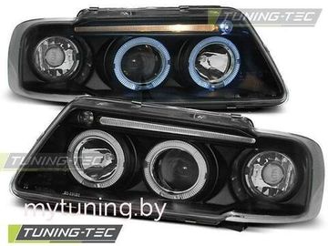 Передние фары angel eyes v2 black для Audi A3 8L
