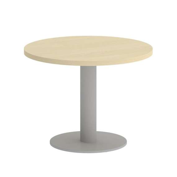 First Стол журнальный круглый KSJ-1 Клен/Металл Серый 600*600*450