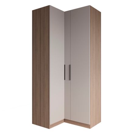 МС Роза Шкаф угловой 1100 Орех Франклин/Ройс Бежевый Скин, ДСВ Мебель