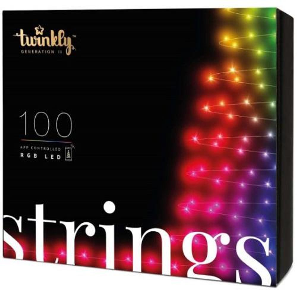 Умная гирлянда «Нити» Twinkly Strings, RGB (8 м, 100 светодиодов) Generation II