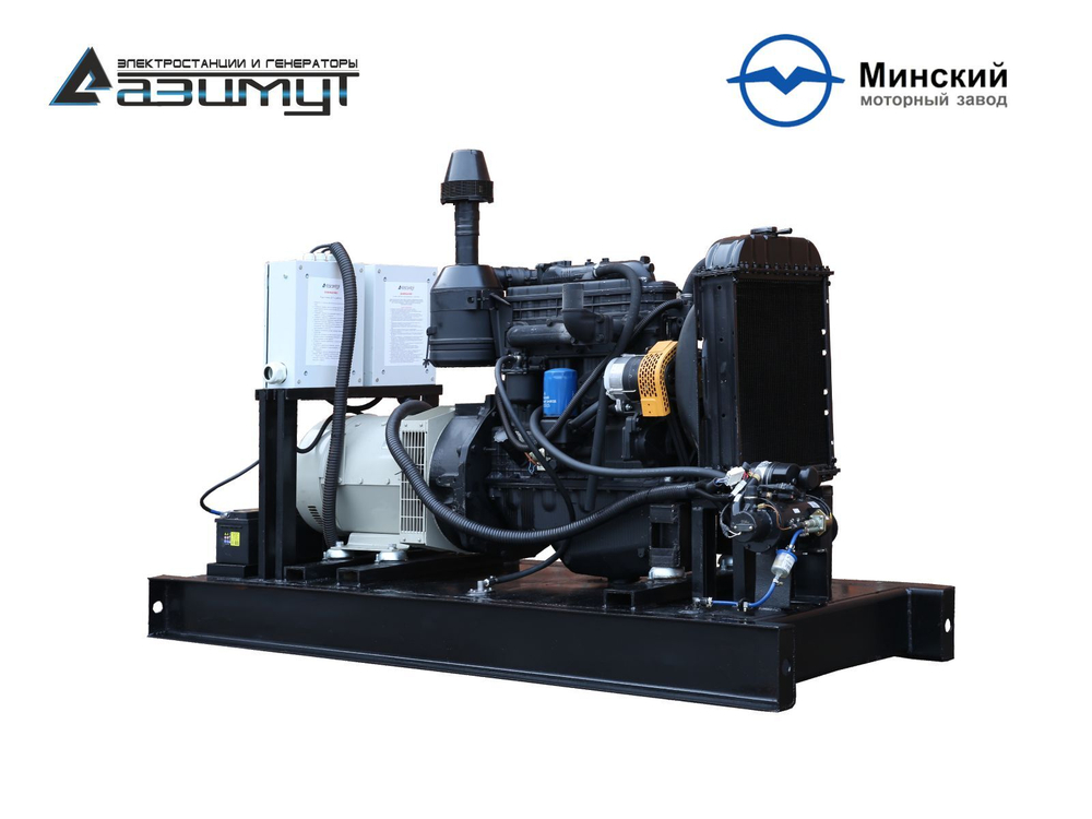 Дизельный генератор Азимут АД-25С-Т400-2РМ1 ММЗ с автозапуском