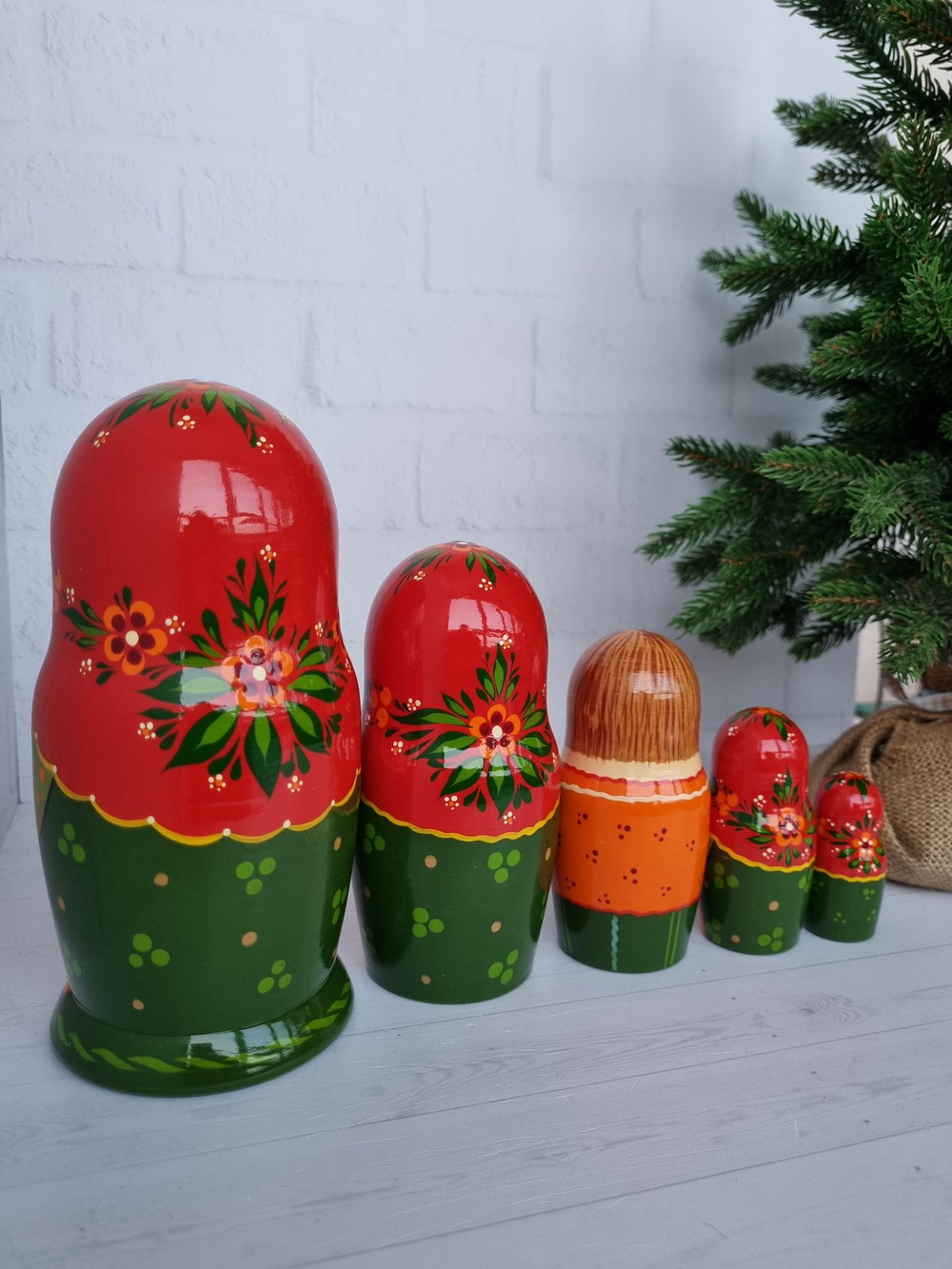 Матрешка "с курочкой" традиция 5 мест