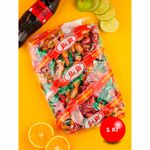 Карамель с шипучей начинкой SLASTI "Шипитучка" ассорти вкусов (кола, апельсин, лайм), 1000 г