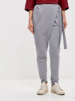 Штаны оверсайз на завязках с запахом большие размеры