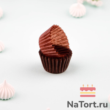 Капсулы бумажные Коричневые 25*20 мм, 1000 шт