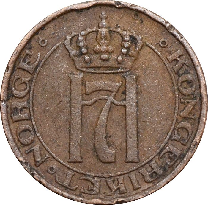 1 эре 1908-1952 Норвегия F-VF