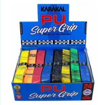 Karakal PU Super Grip Multi Color Grips x24